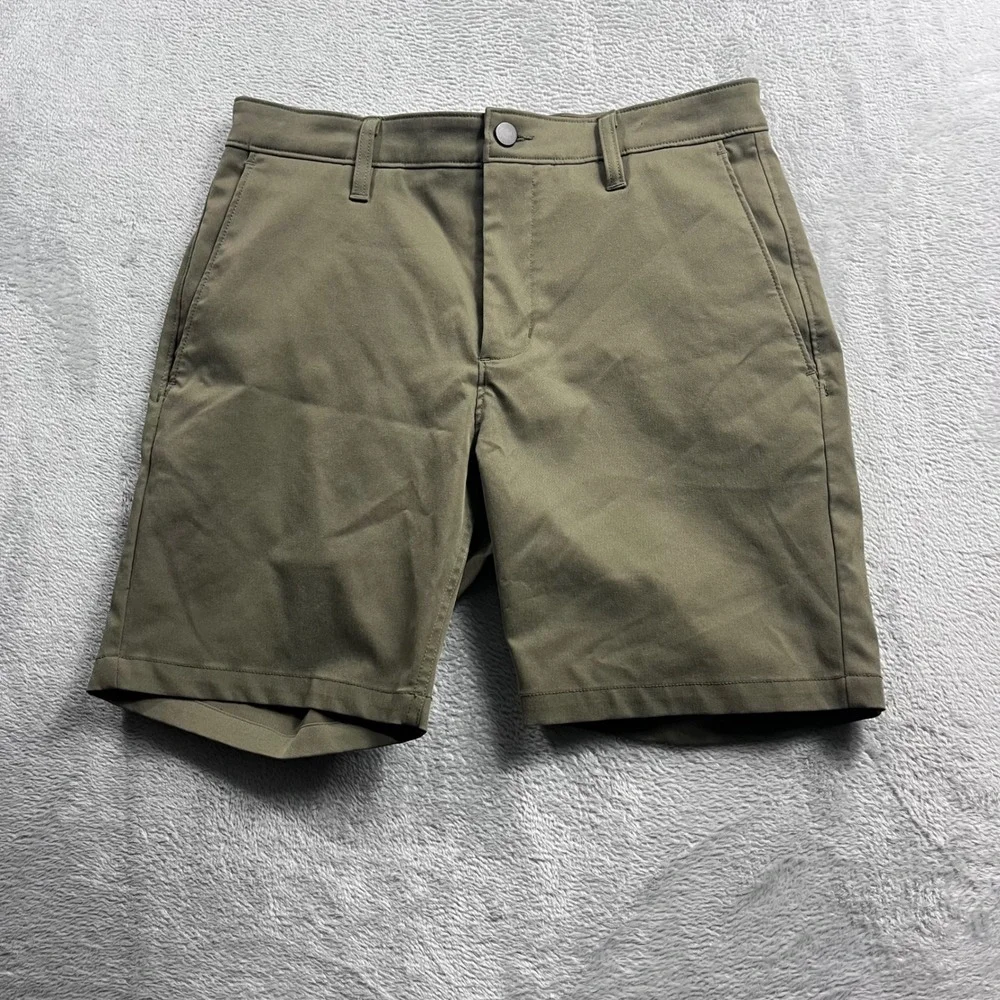 Proof Nomad Shorts Mens 29 Olive Green Technical Stretch Performance‎ Travel 7in